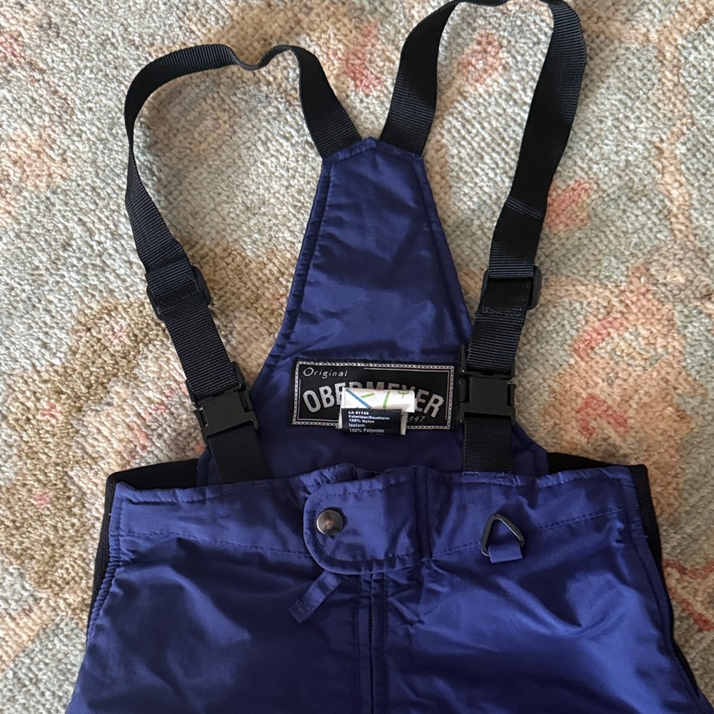 Obermeyer I- Grow Blue Snow Pants Bib Overalls Size 6